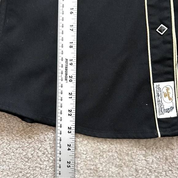 Panhandle Slim Retro Western Wear Long Sleeve Button Down Embroidered Shirt - Picture 7 of 7